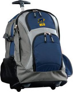 Wheeled Backpack, Navy/Grey